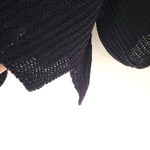 Vintage Eskandar Knit 100% Linen Sweater Womens Large Blue see through Lagenlook - Picture 10 of 16